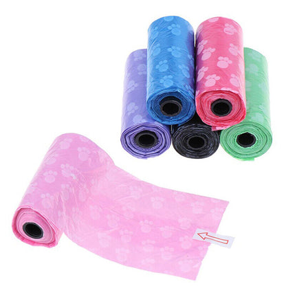 1Roll Degradable Pet Waste Poop Bags Dog Cat Clean Up Refill Garbage BagA-ca
