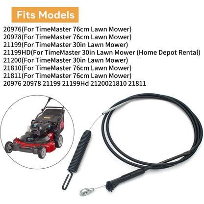198cm/78in Mower Brake Cable 133-1998 Replace For TimeMaster 21811 21810