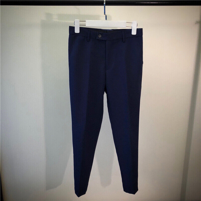 Business Pants Mens Dress Suit Ankle Length Man Office Trousers Men Clothes
