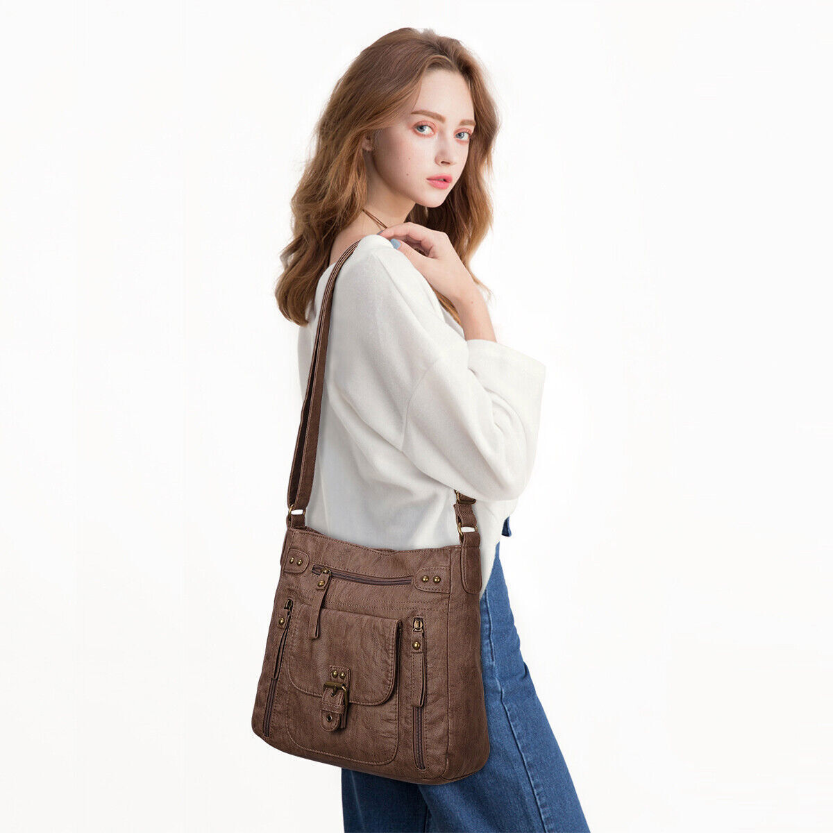 KL928 Soft PU Leather Crossbody Bag for Women Shoulder Bag Purses and Handbags