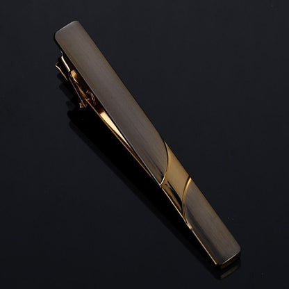Men Business Necktie Clips 5.5cm Metal Ties Classic Simple Fashion Clasp Jewelry