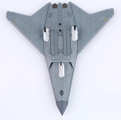 1:100 22CM SAC CHINA J-50 The Sixth-generation Stealth Fighter Jet Diecast Model