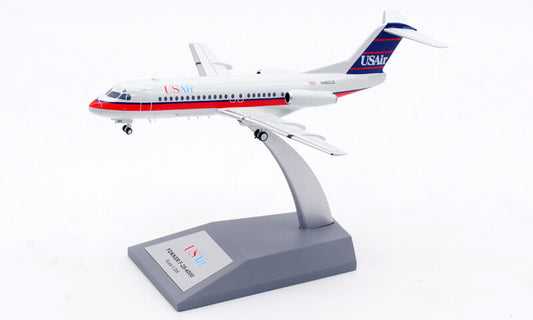 1:200 InFlight USAir Fokker F-28-4000 Passenger Airplane Diecast Aircraft Model