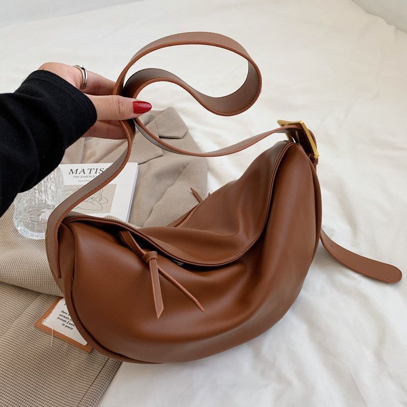 Crossbody Bag Large Luxury Handbags Solid Soft Shoulder Bag Travel Hobos Vintage