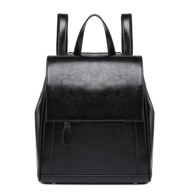 Genuine Leather Backpack Crossbody Messenger Shoulder Bags Travel 23*11*27 CM