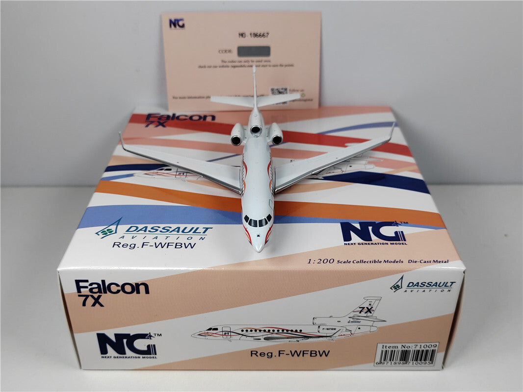 1:200 NG Model Dassault aviation Falcom 7x Airplane Diecast Aircraft Model