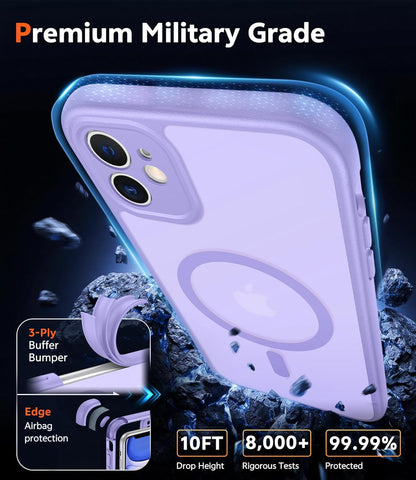 for Iphone 11 Case Matte: Magnetic Phone Cases Compatible with Magsafe Slim anti