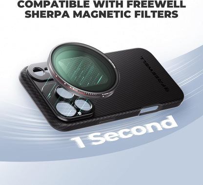 Pro Filmmaker Case for Phone 17 Pro Max - Magnetic Filter & 17Mm Lens Mount Blac