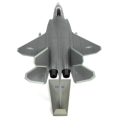 1:72 Chinese Air Force J-31 Falcon Stealth Fighter Alloy Model Miltary Aircraft