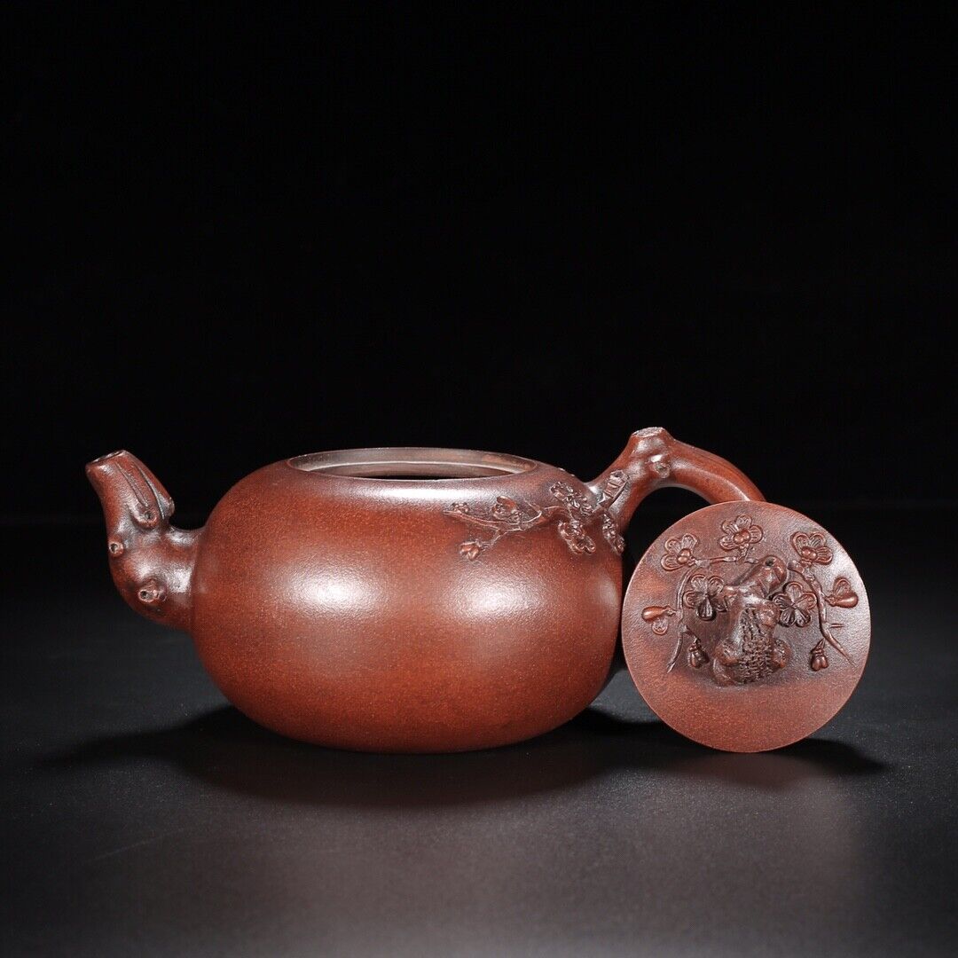 Chinese Yixing Zisha Clay Handmade Exquisite Teapot （梅香 底款：顾景舟）