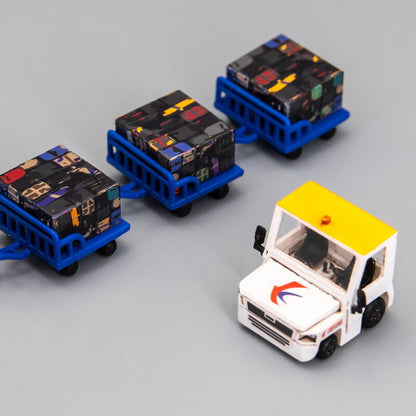 Civil Aviation Airport Luggage Baggage Tractor Model Cute Version 3D Printed KIT