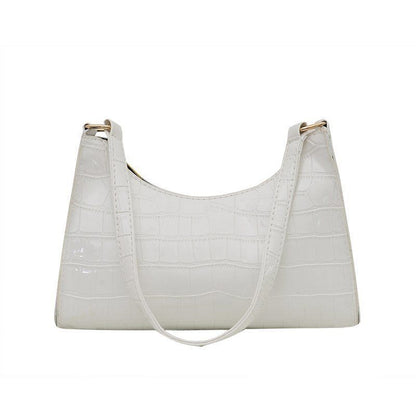 Handbag Crocodile Pattern Retro Shoulder Bag Shopping Synthetic Leather Handbags