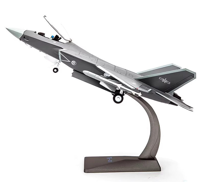 1:48 31CM China J-31 Gyrfalcon Stealth FC31 Fighter Plane Diecast Aircraft Model