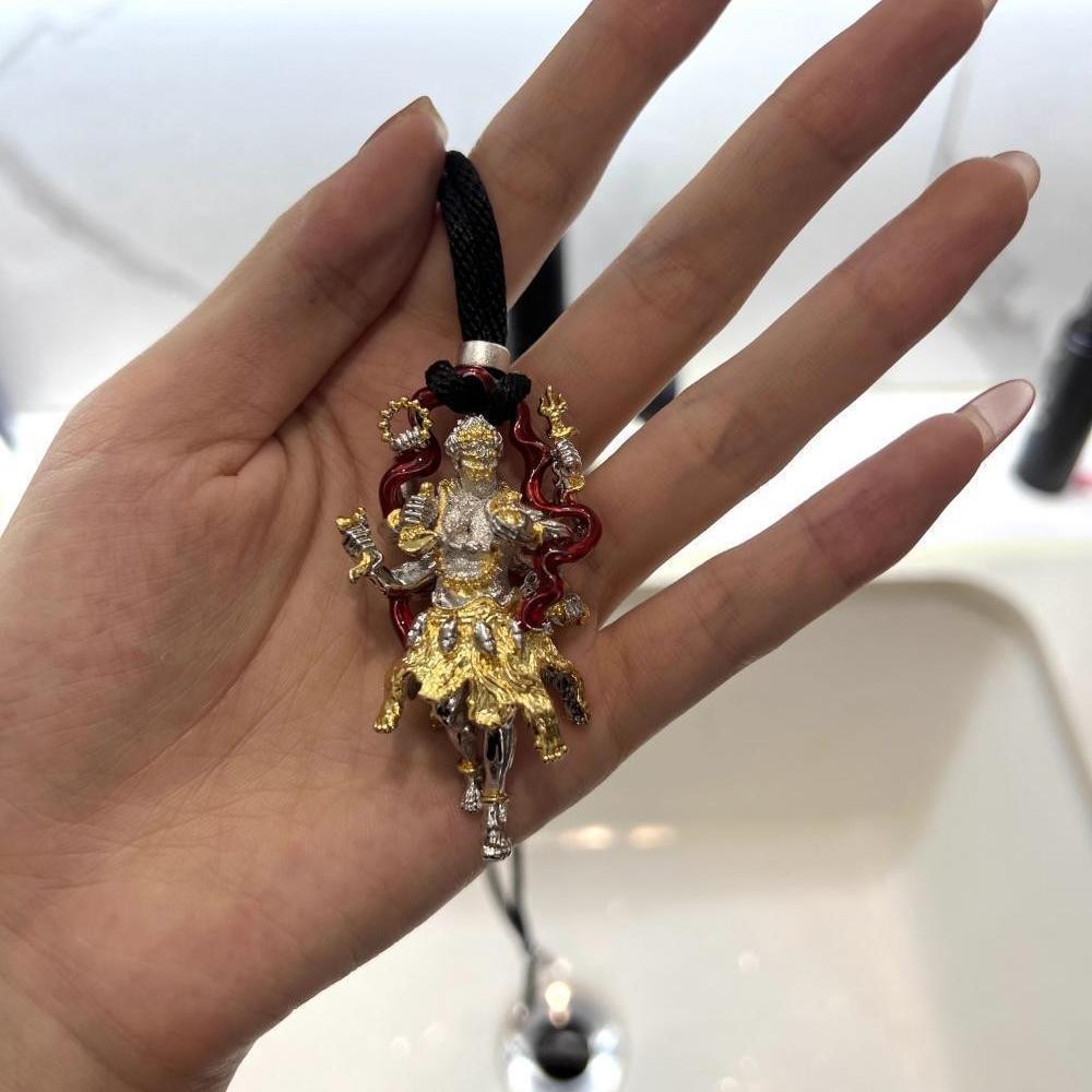 Mahakala Buddha Pendant Heavy Industry Chinese Fashion Retro Necklace Accessory