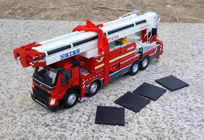 1:50 XCMG P72/S5 Elevated Jet Fire Truck Engine Recue Vehicle Diecast Model