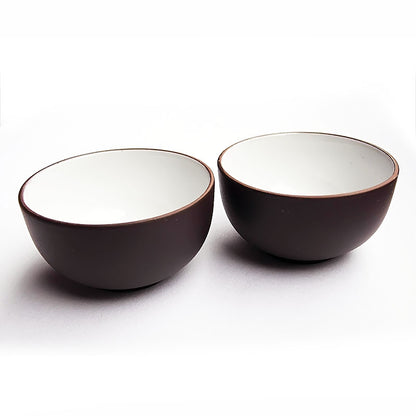 2Pcs Chinese Kungfu Tea Cup Marked Yixing Zisha Tea Set Cup Mini Cup 25Ml