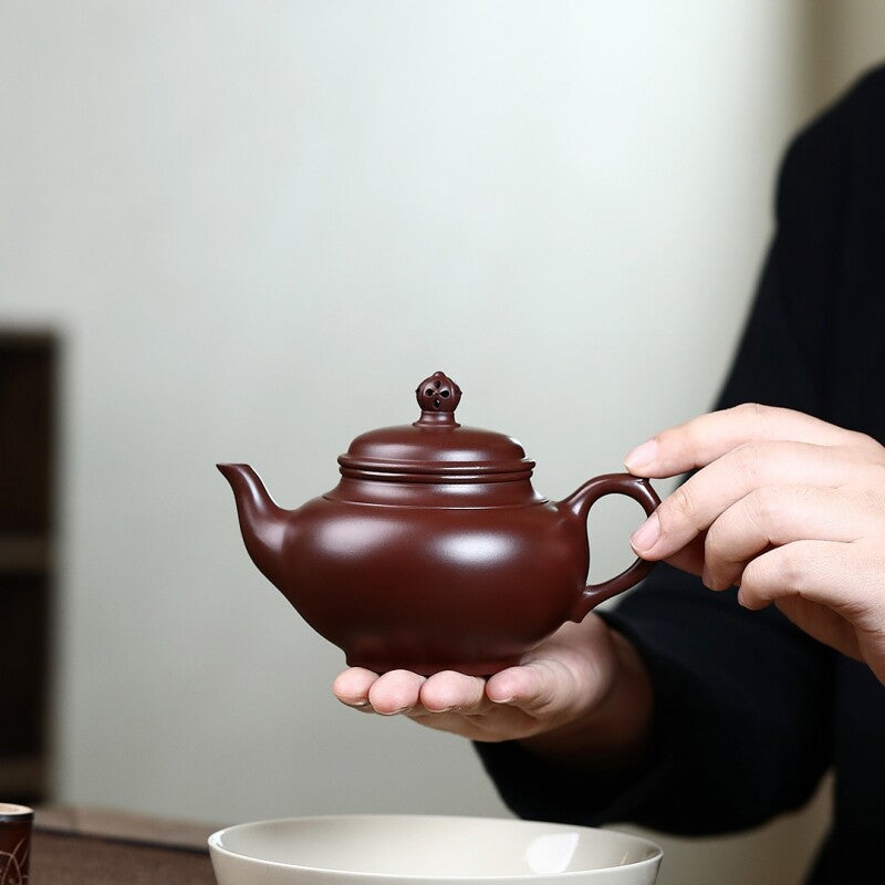 On Sales Marked Tea Pot Real Yixing Zisha Purple Zhu Clay Master Pot Handmade