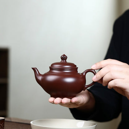 On Sales Marked Tea Pot Real Yixing Zisha Purple Zhu Clay Master Pot Handmade