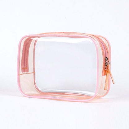 Transparent Cosmetic Bag Travel Organizer PVC Waterproof Clear Makeup Case Pouch