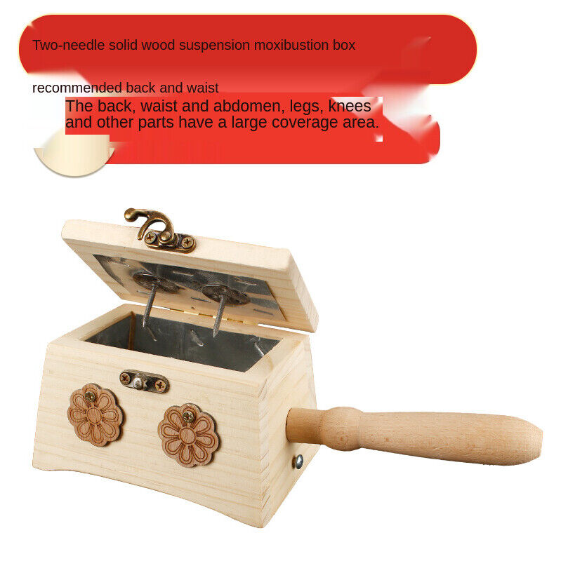 Wooden Moxibustion Box Portable Moxa Column Wormwood Fumigation Massage Tool 艾灸