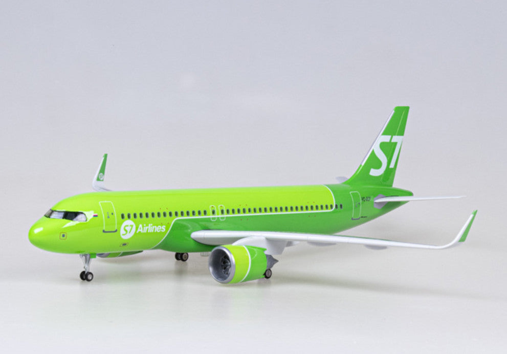 47CM 1:80 S7 AIRLINES AIRBUS A320neo Airplane Landing Gear Resin Aircraft Model