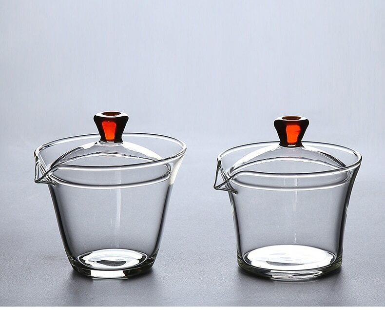 Heat Resistant Glass Gaiwan Teapot Gaiwan Tea Cup Bowl Kung Fu Tea Set Tureen