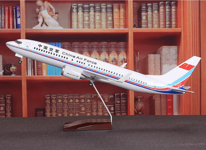 47CM 1:85 China Air Force BOEING 737 MAX Airplane Landing gear Resin Model