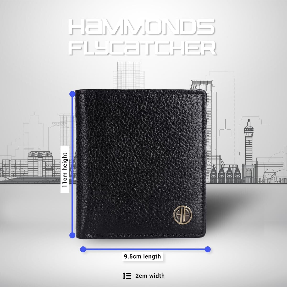 Brand New Authentic RFID Protected Black BI-Fold Genuine Leather Mens Wallet