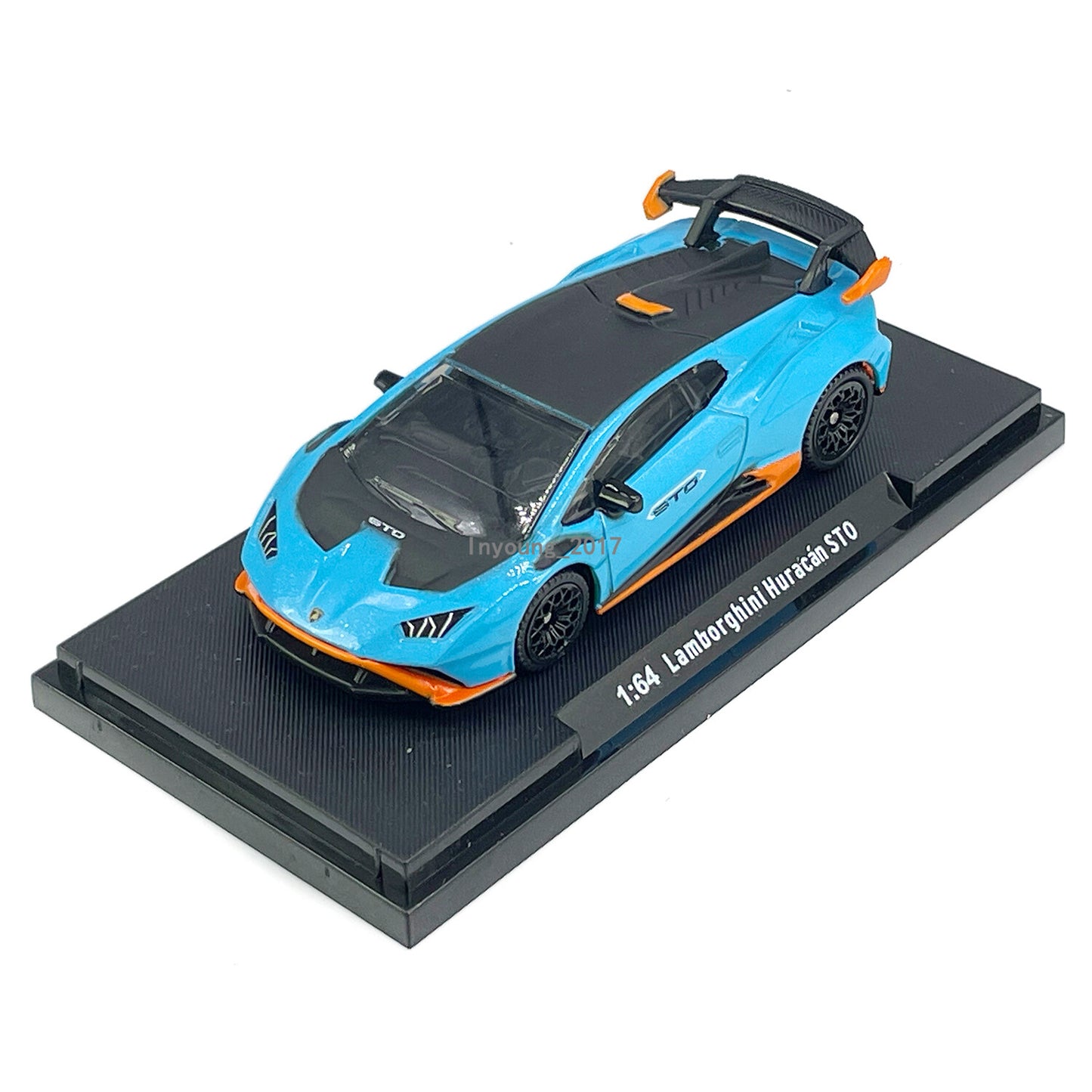 1/64 Lamborghini Huracan STO Model Car Diecast Toy Cars Toys for Boys Kids Blue