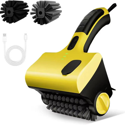 Electric Grill Clean Brush with Liquid Box, Cordless Rechargeable Barbecue Grill
