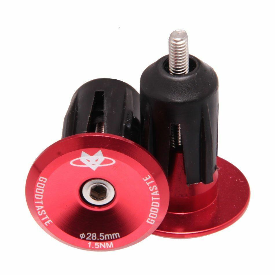 Handlebar Cap Road Mountain Bike Bicycle End Plugs Inflated Aluminum Alloy Lock