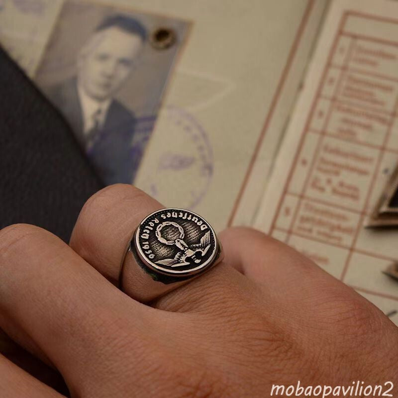 WWII German Eagle Ring Reproduction (Honor) Collectible