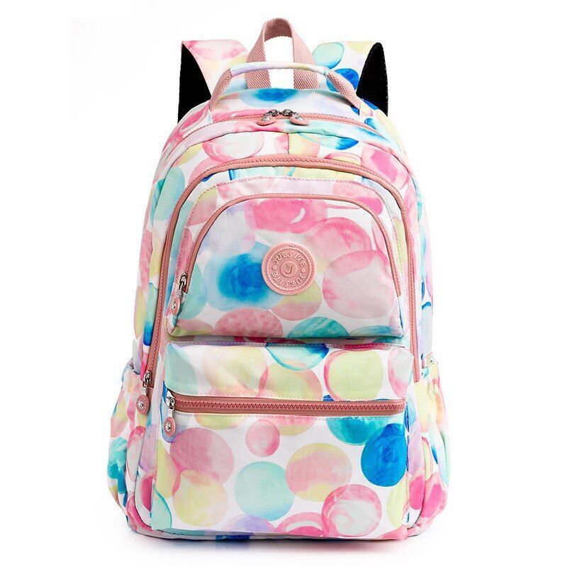 Backpack Large School Bags Anti-theft Nylon Waterproof Travel Rucksack Polyester