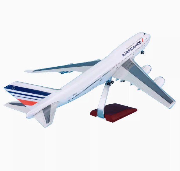 47CM 1:150 AIR FRANCE BOEING 747-400 Plane Landing Gears Resin Aircraft Model