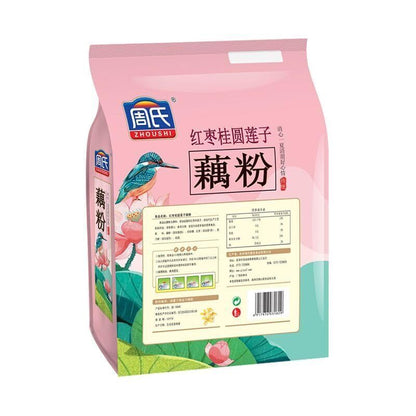 600g Chinese Aisa Lotus Root Starch Red Date Longan Lotus Seeds Powder Soup