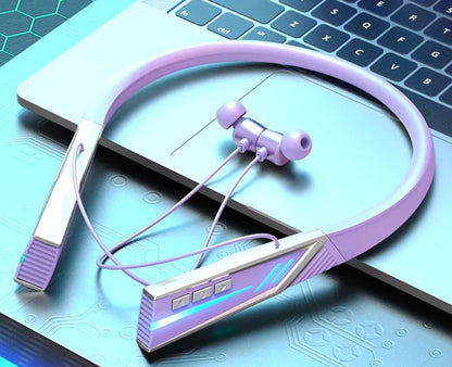 Wireless Bluetooth Neckband Headphones Mic Headset Stereo Earbuds Earphone