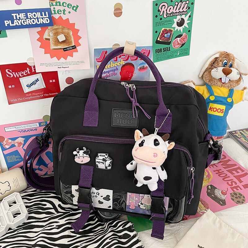 Women Cute Backpack Student College Multifunctional Waterproof Nylon 35*11*29 CM
