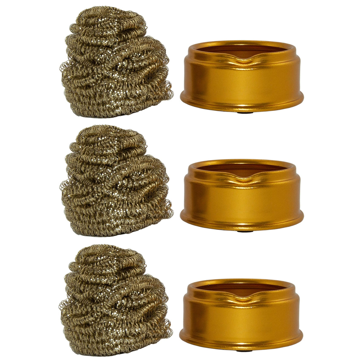 3 Pack Soft Coiled Brass Soldering Iron Tip Cleaner