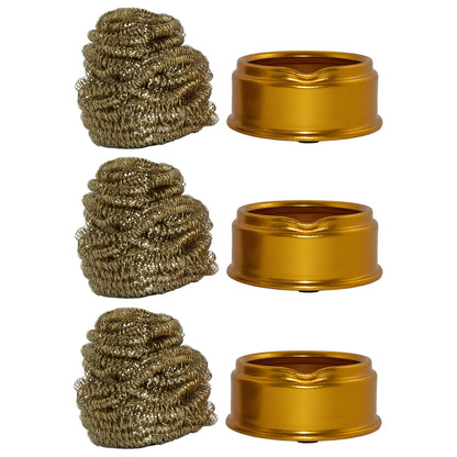 3 Pack Soft Coiled Brass Soldering Iron Tip Cleaner
