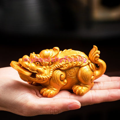 Purple Clay Retro Pixiu Color Changing Tea Pet Kung Fu Tea Set Accessories