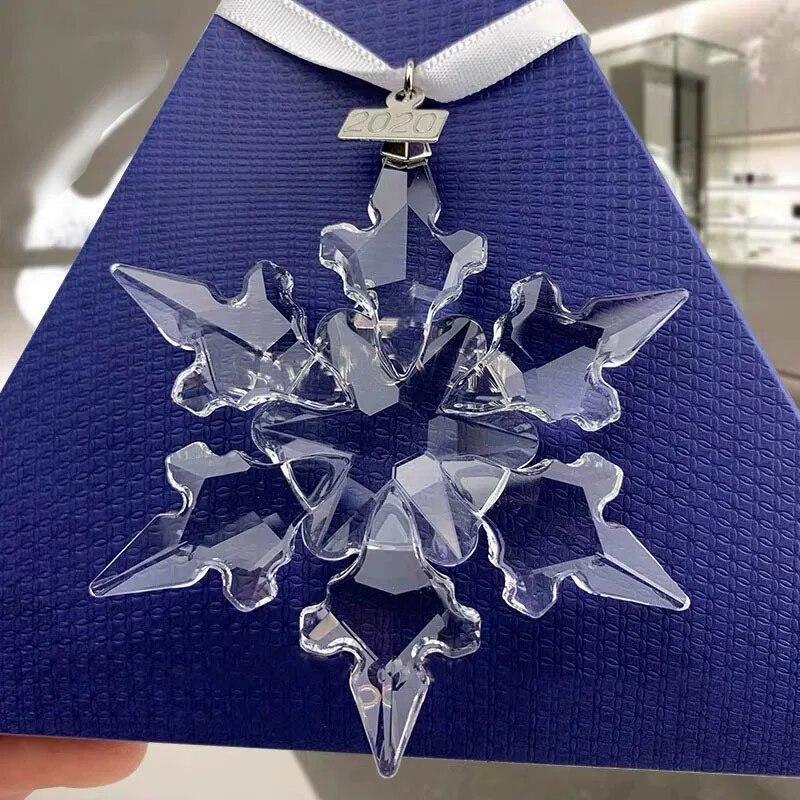 2024 Annual Edition Crystal Snowflake Christmas Ornament Pendant Star Ornaments!