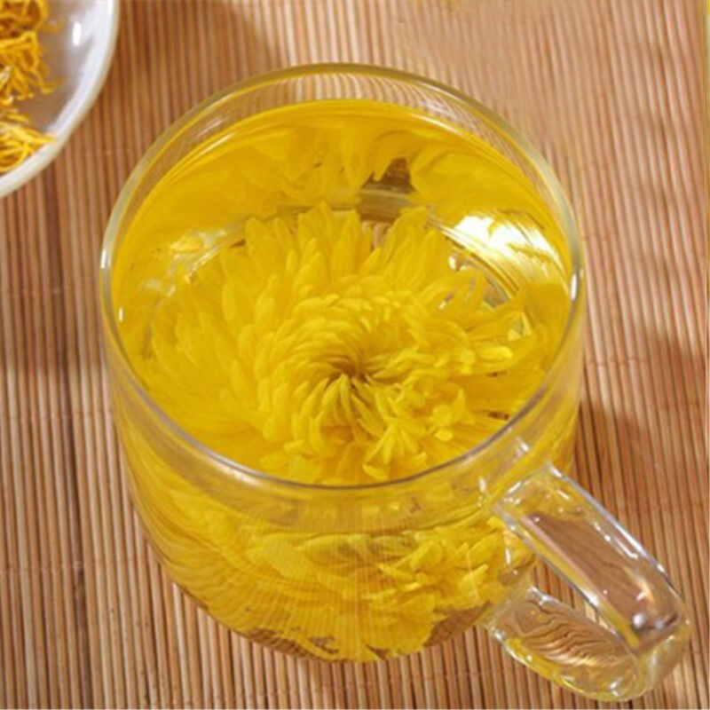 4 Pieces Chrysanthemum A Large Cup of Natural Herbal Tea In Summer Gold Huang Ju