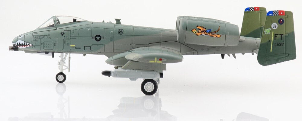 HM American A10 Attack aircraft Model A-10C 75th Fighting Tiger Shark Squadron