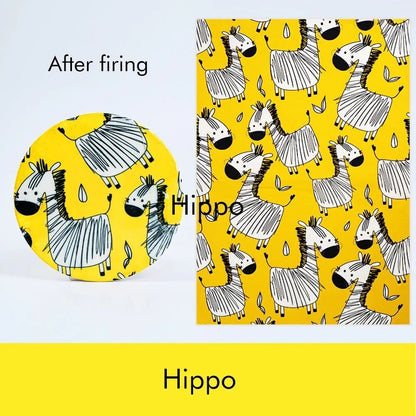 Pottery Clay Underglaze Paper Cartoon Decals DIY Ceramics Color Transfer 49x34cm