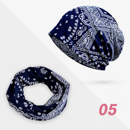 Women Floral Baggy Slouchy Beanie Hat Headwear Scarf Snood Hat Cancer Chemo Caps