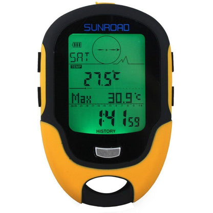 Handheld GPS Navigation Portable Digital Altimeter Barometer Compass Locator LED