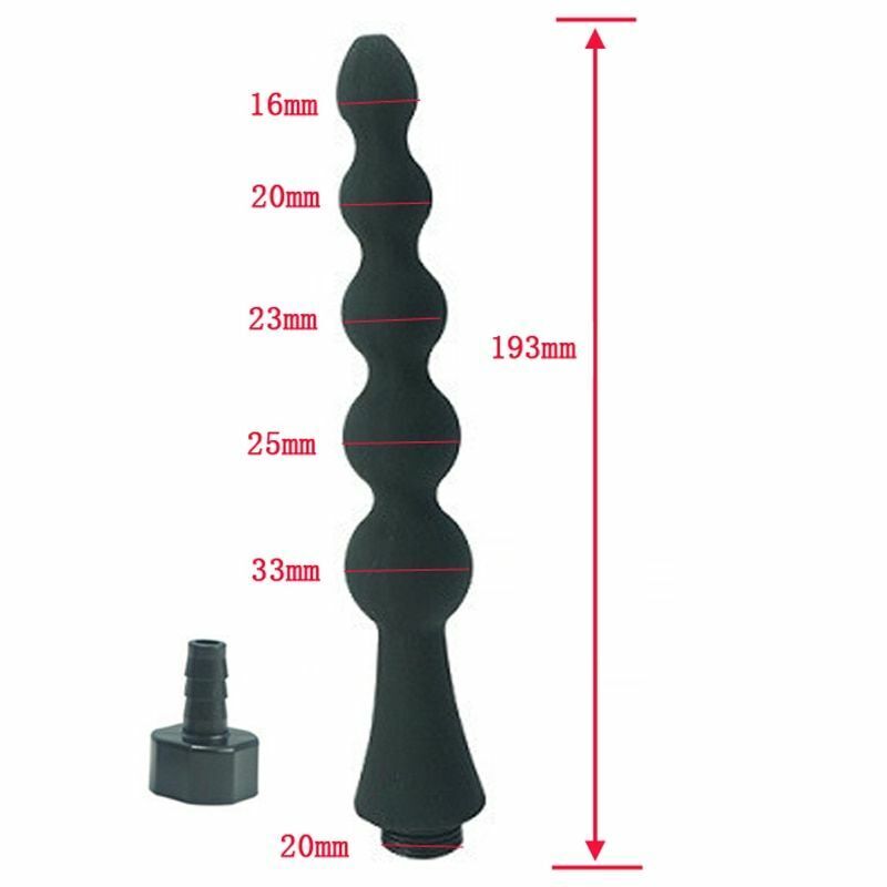 Shower Nozzle Silicone Enema Healthy Rectal Anal Syringe Douche System Vaginal