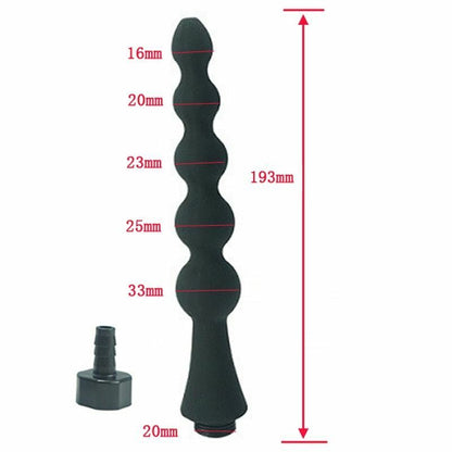 Shower Nozzle Silicone Enema Healthy Rectal Anal Syringe Douche System Vaginal