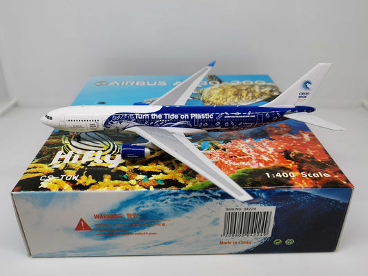 1:400 Phoenix Tum the Tlde on Plastlc A330-200 Airplane Diecast Aircraft Model
