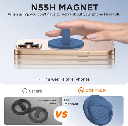 Magnetic Phone Grip Ring Holder, Liquid Silicone Magnet Cell Phone Grip Finger L